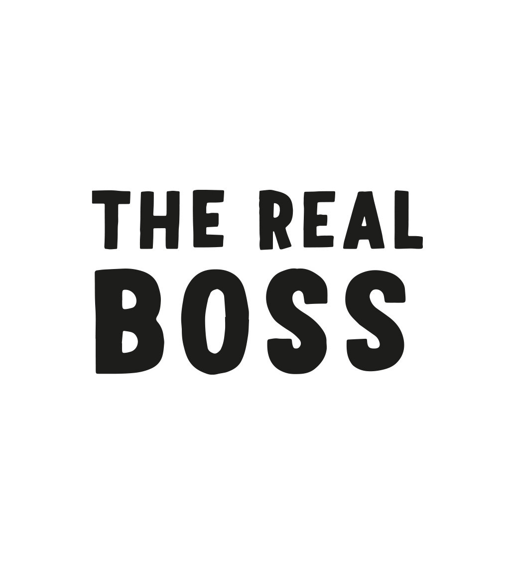 Nažehlovací nápis - The real boss