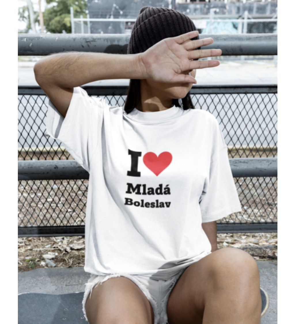 Nažehlovací nápis - I love Mladá Boleslav