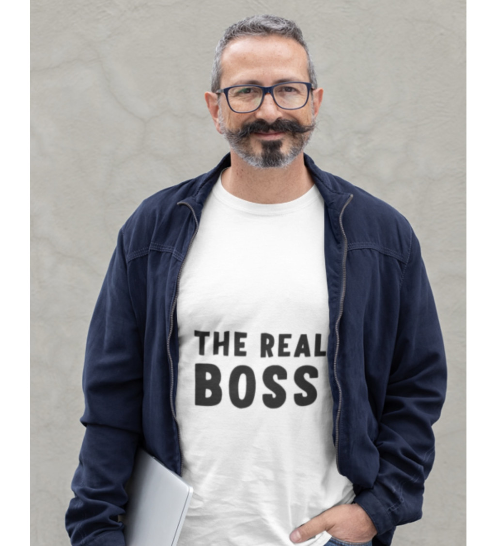 Nažehlovací nápis - The real boss