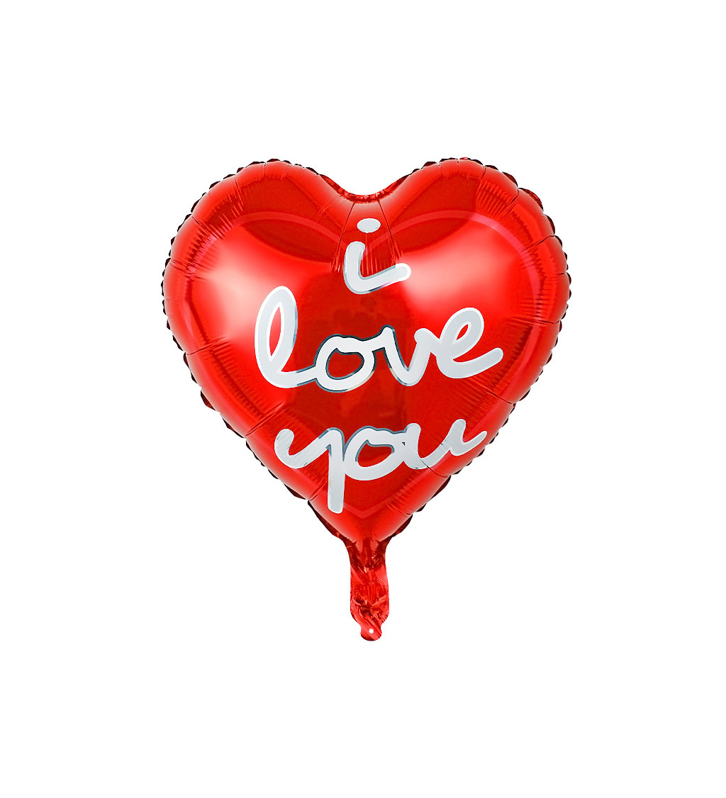 Fóliový balónek I love you červený 45 cm