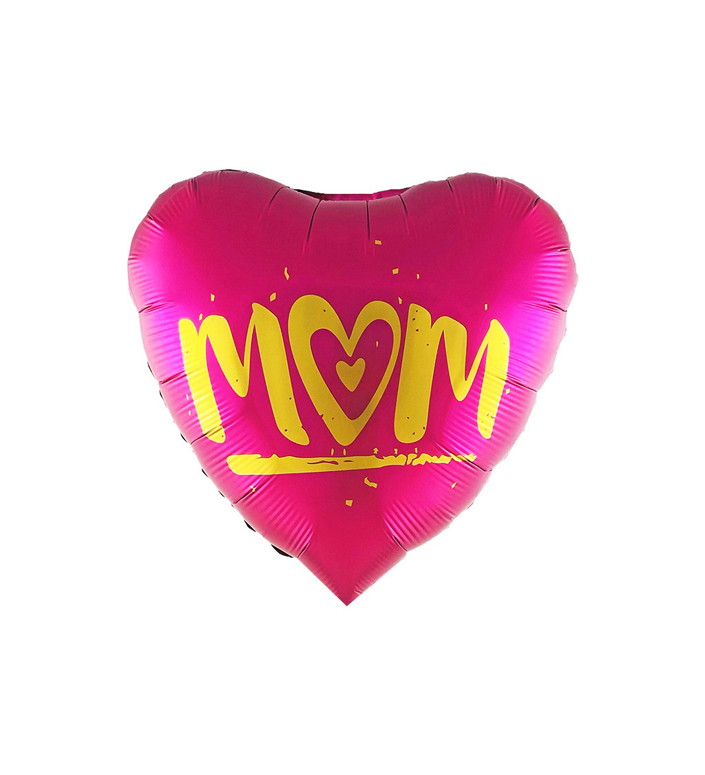 Fóliový balónek Mom růžový 45 cm