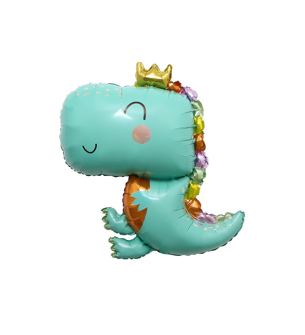 Fóliový balónek Dino modrý