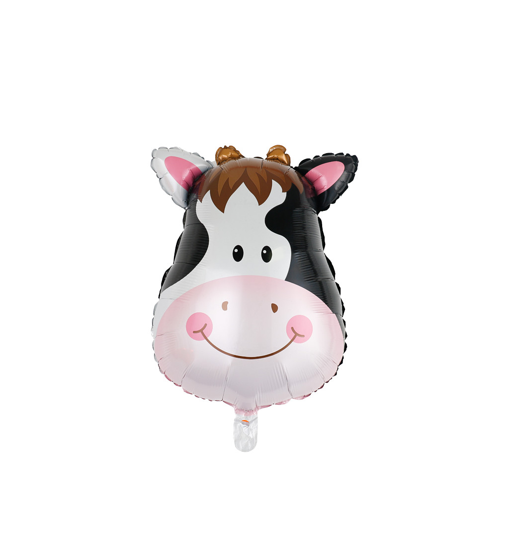 Fóliový balónek Kráva černá