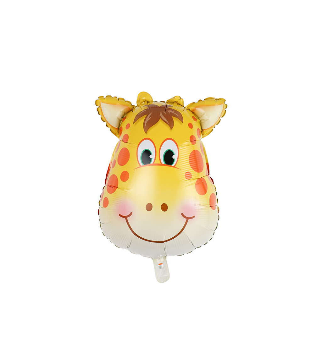 Fóliový balónek Žirafa oranžová