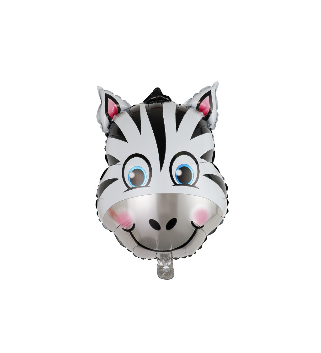 Fóliový balónek Zebra černobílá