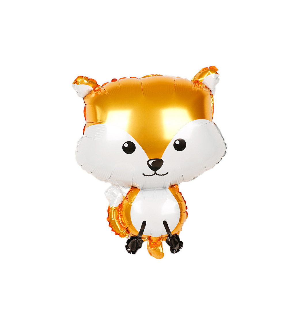 Fóliový balónek Liška oranžová