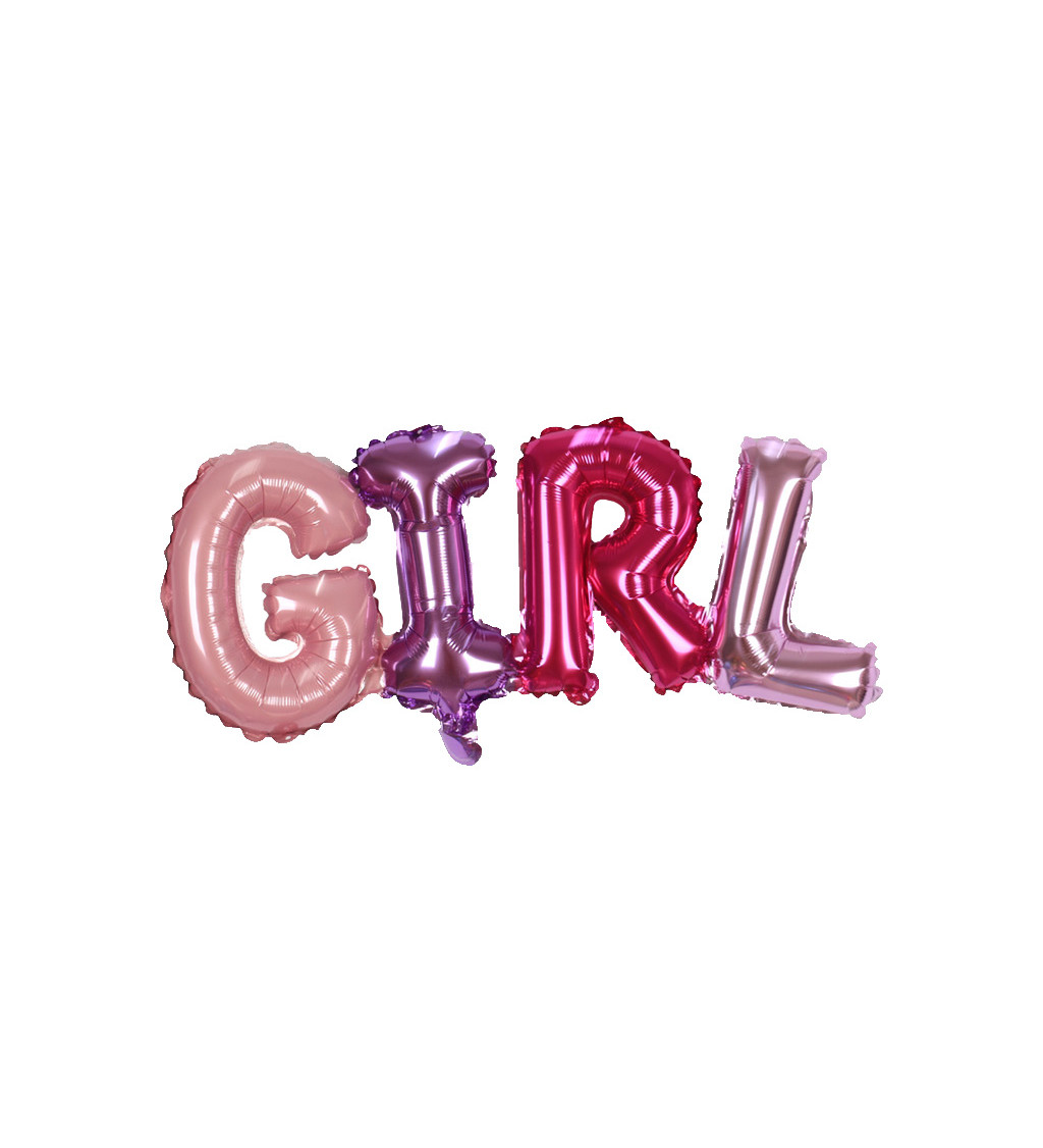 Fóliový balónek Girl růžový