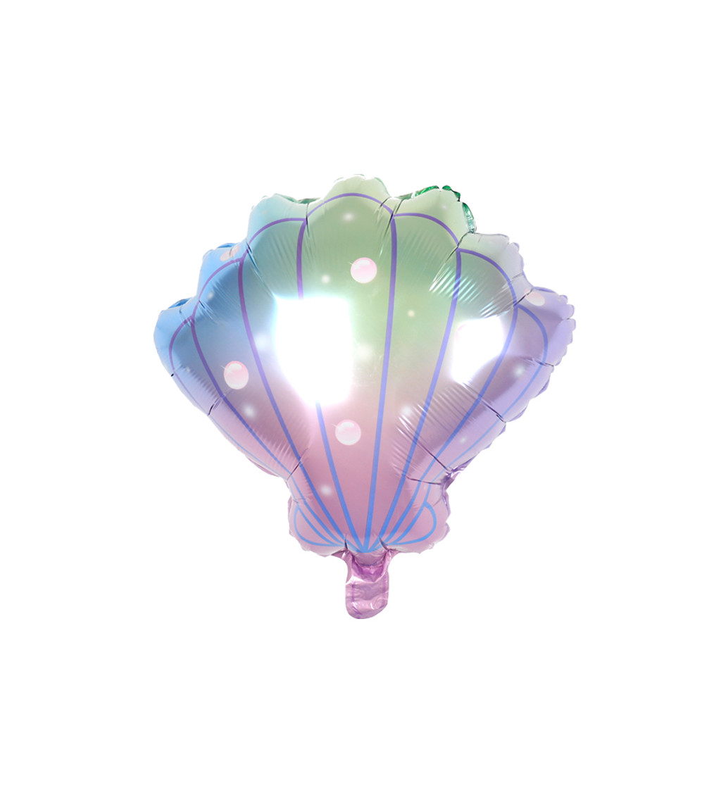 Fóliový balónek Mušle barevná