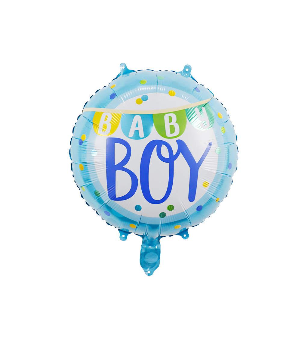 Fóliový balónek Baby boy modrý 45 cm