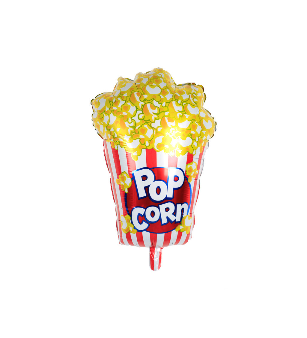 Fóliový balónek Popcorn barevný