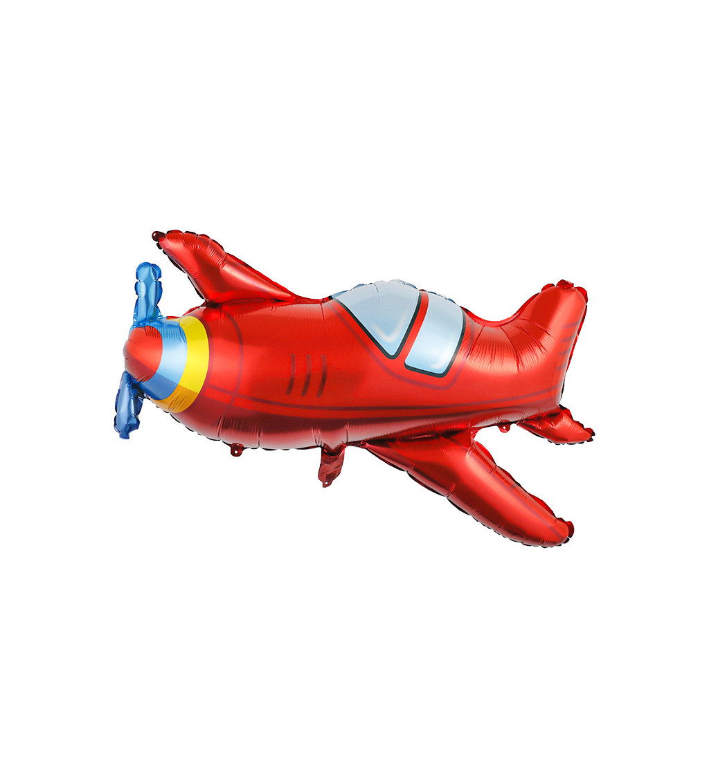 Fóliový balónek Letadlo červené