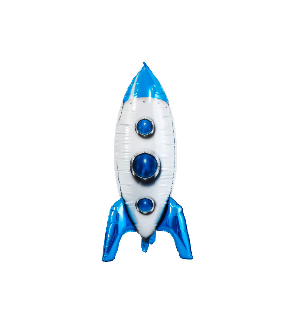Fóliový balónek Raketa modrá