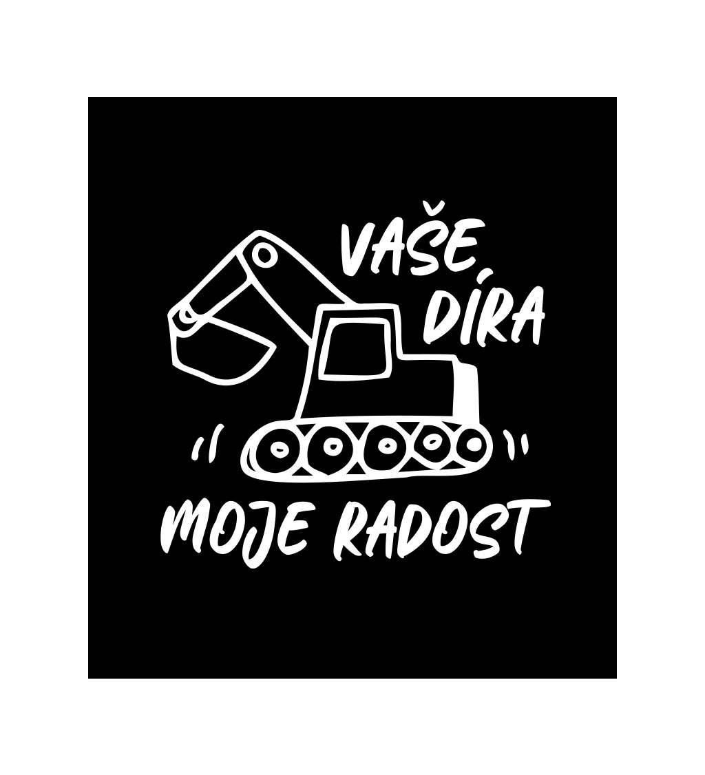 Pánské tričko černé - Vaše díra moje radost