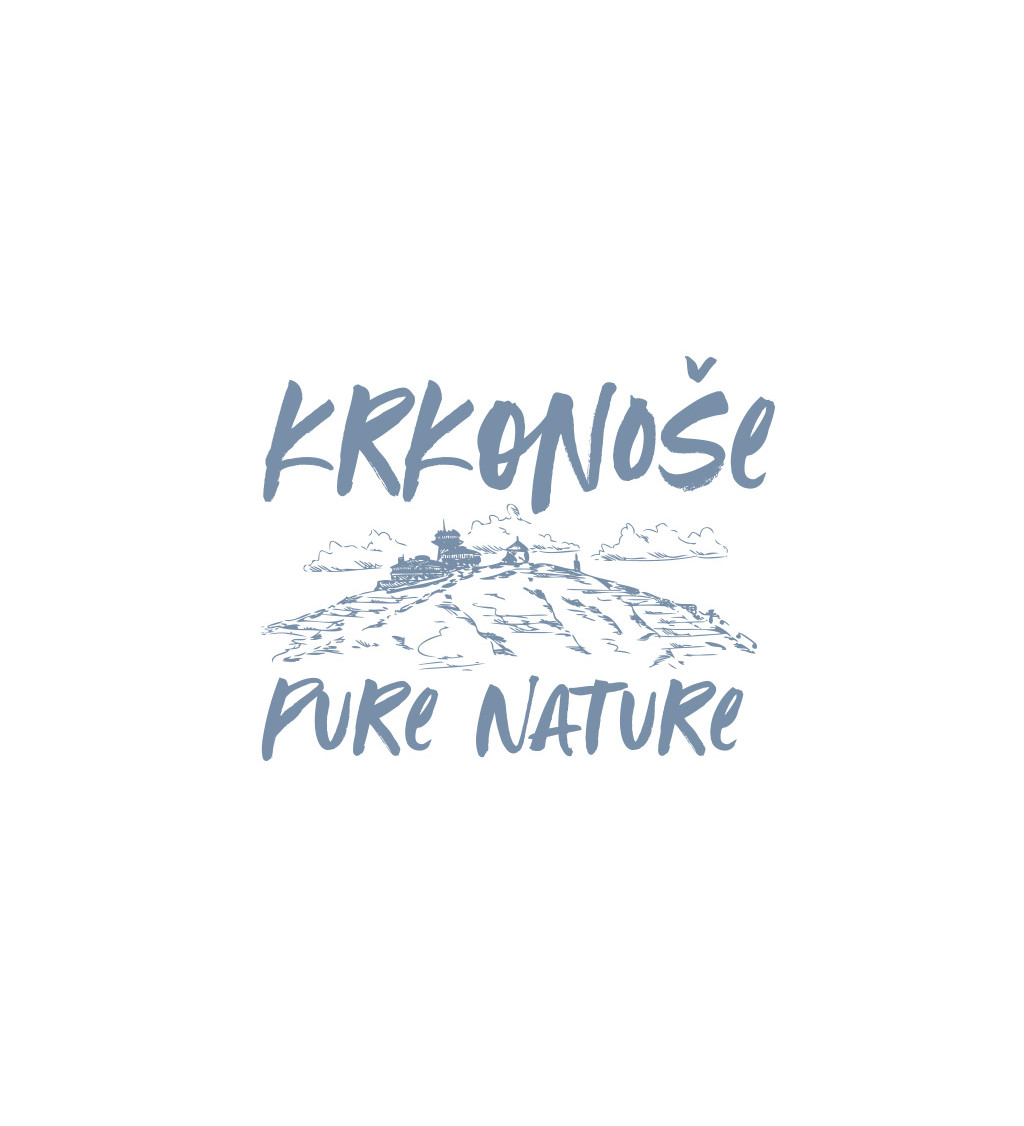 Dámské tričko bílé - Krkonoše Pure Nature