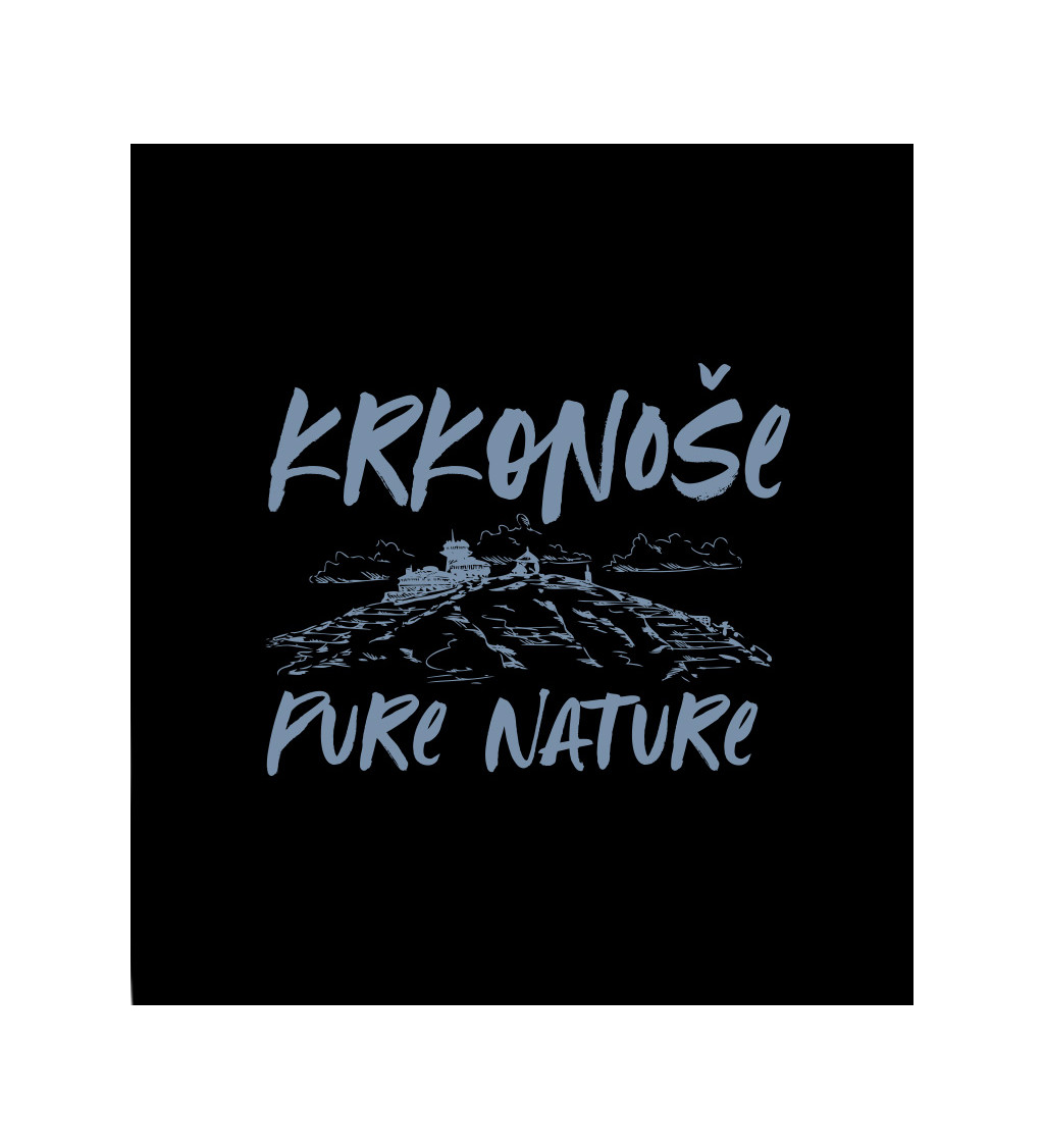 Dámské tričko černé - Krkonoše Pure Nature