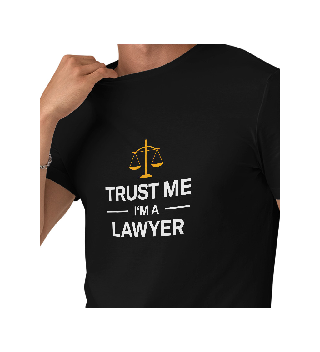 Pánské tričko černé - Trust me I´m a lawyer