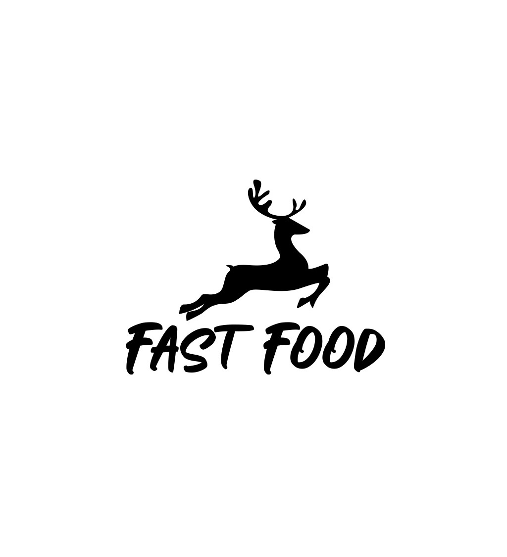 Dámské tričko bílé -Fast food