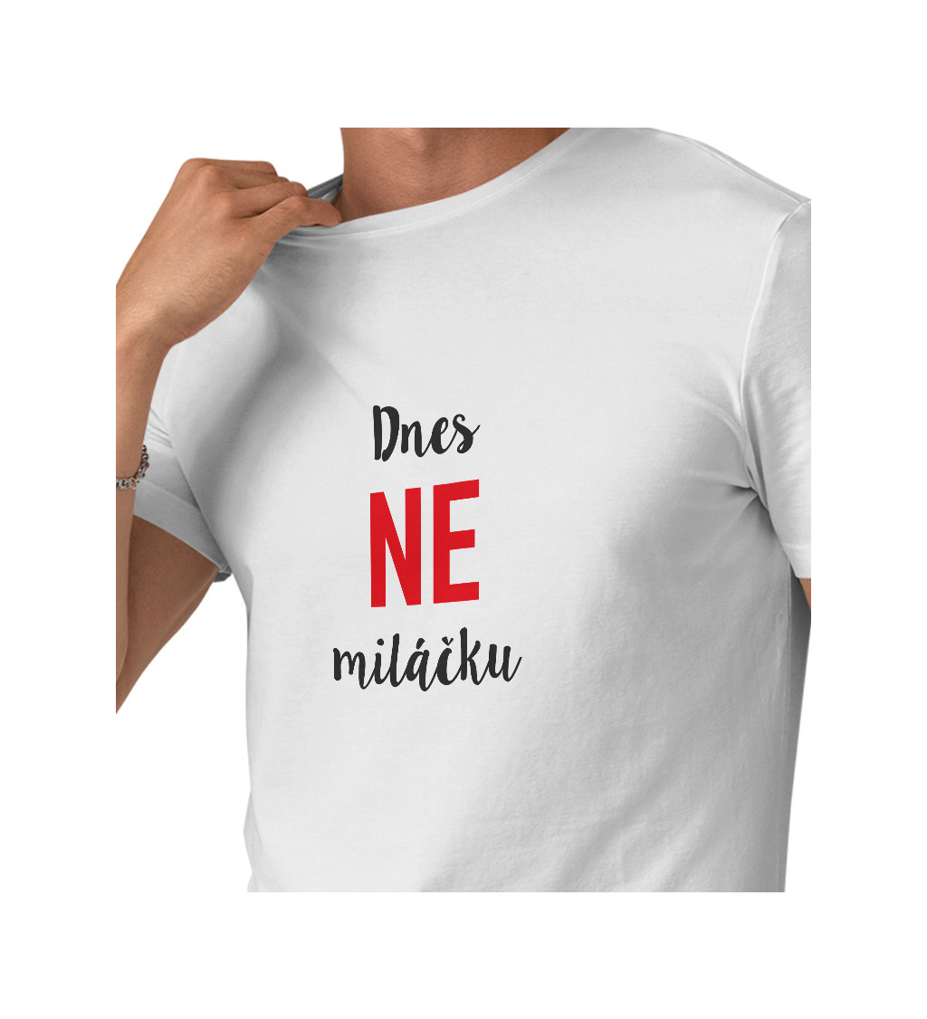 Pánské tričko bílé - Dnes ne miláčku