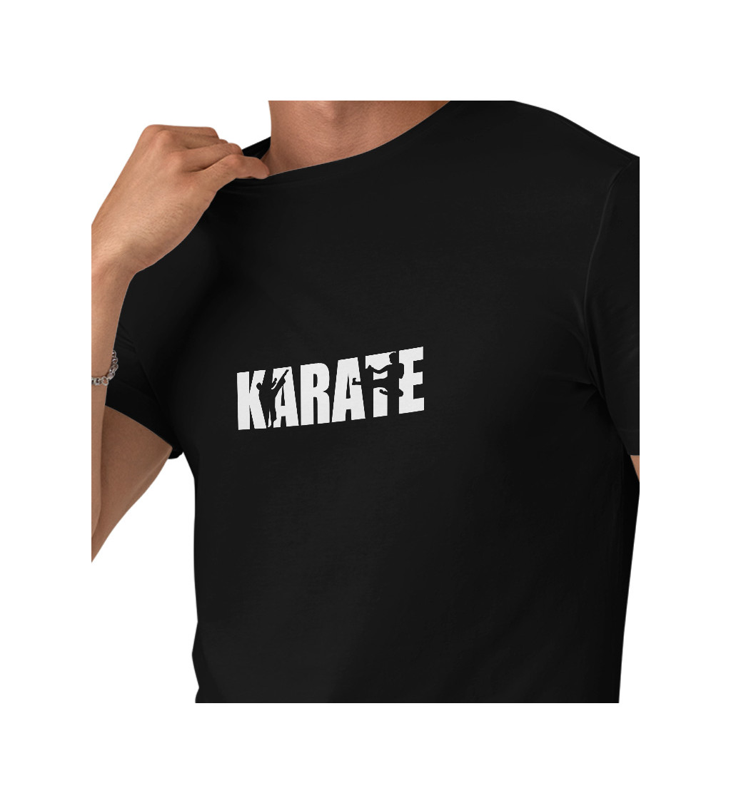 Pánské tričko černé - Karate