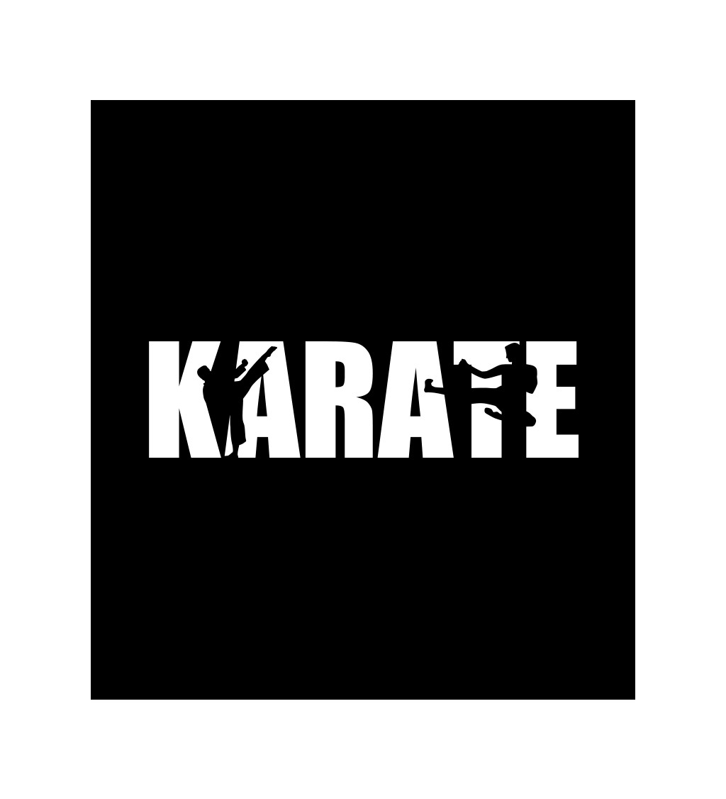 Pánské tričko černé - Karate