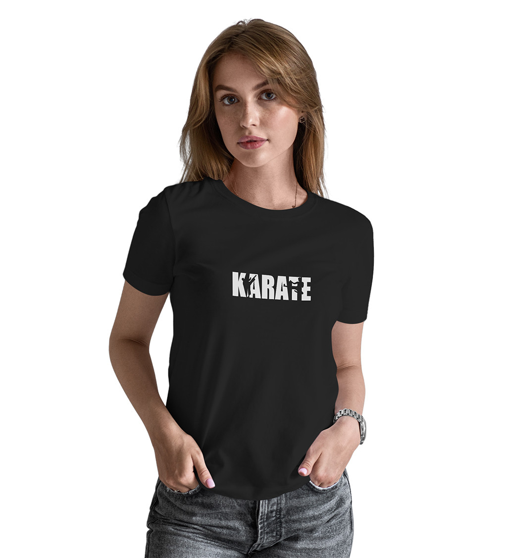 Dámské tričko černé - Karate