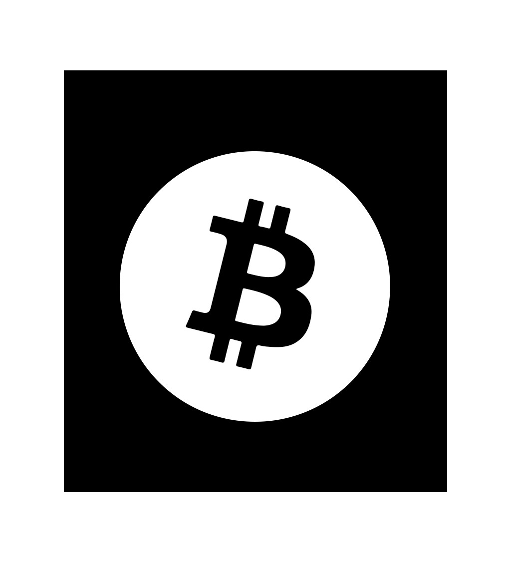 Pánské tričko černé - Bitcoin