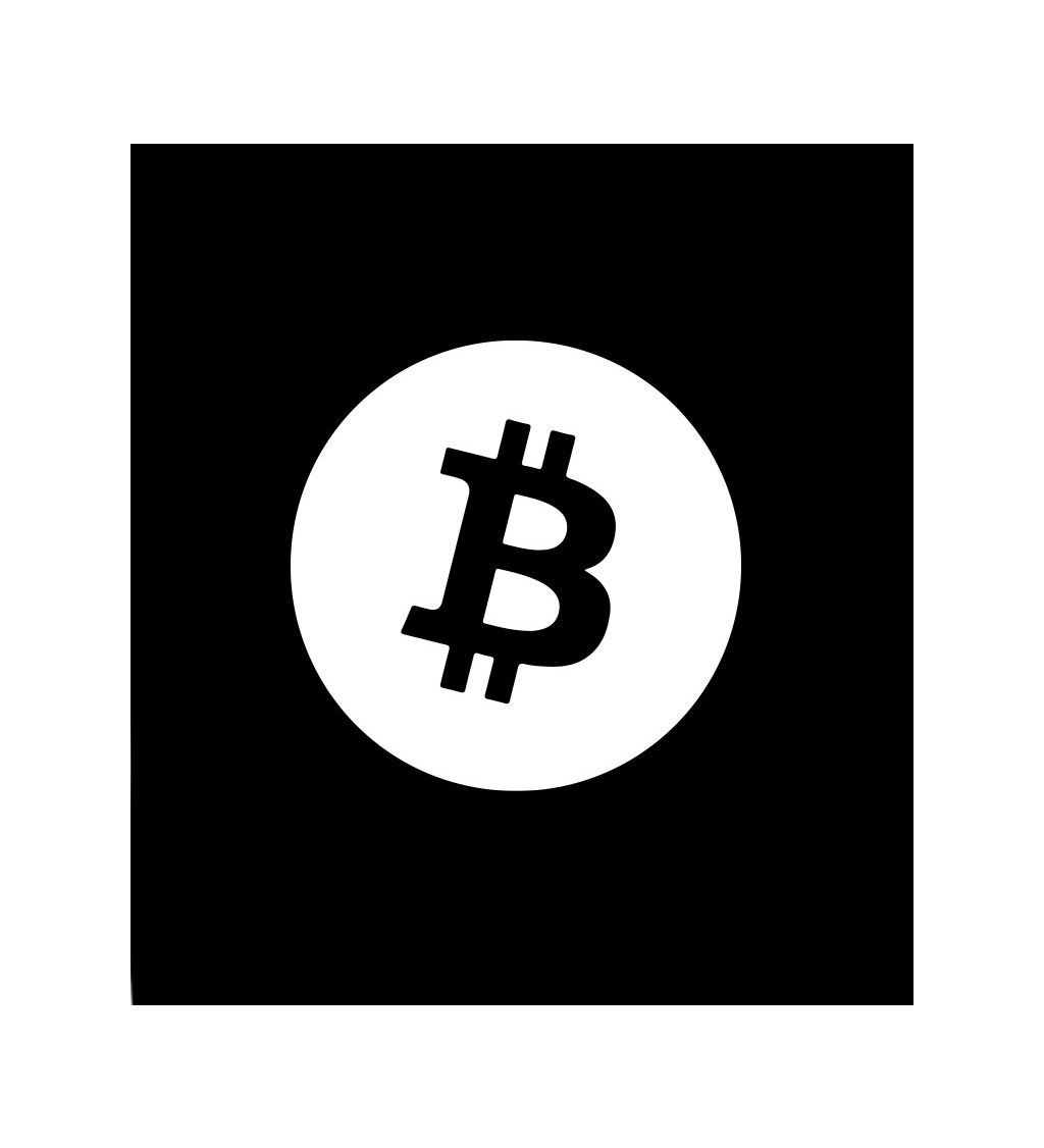 Dámské tričko černé - Bitcoin