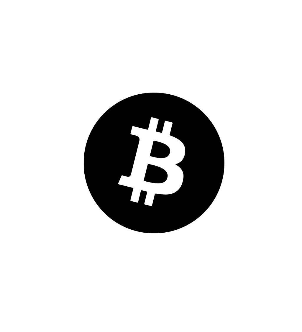 Dámské tričko bílé - Bitcoin