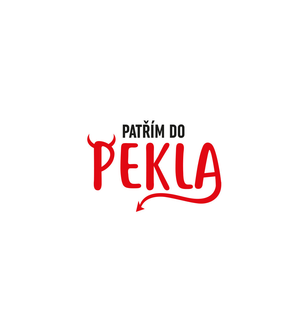 Dámské tričko bílé - Patřím do pekla