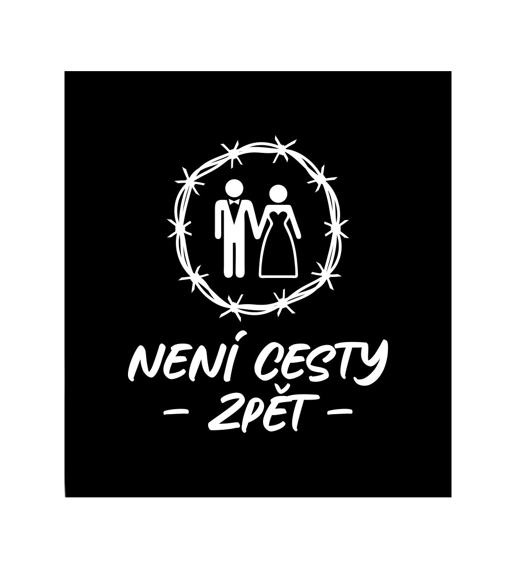 Dámské tričko černé - Není cesty zpět