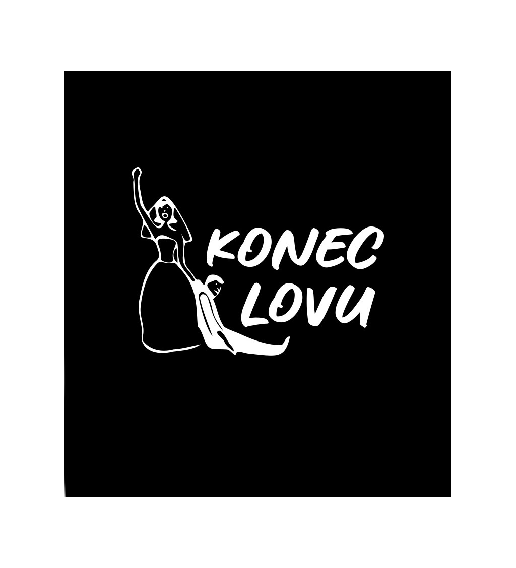 Dámské tričko černé - Konec lovu