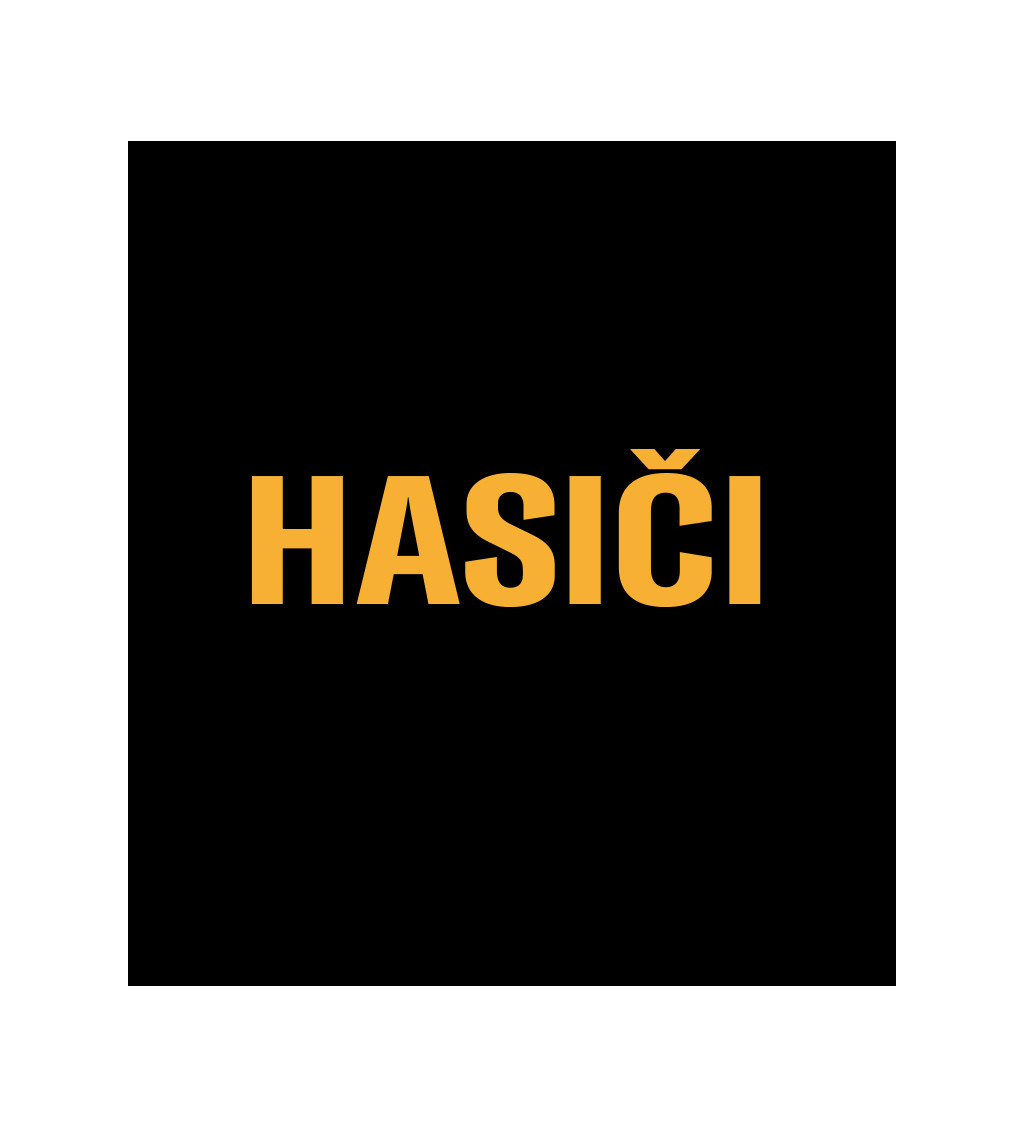 Pánské tričko černé - Hasiči