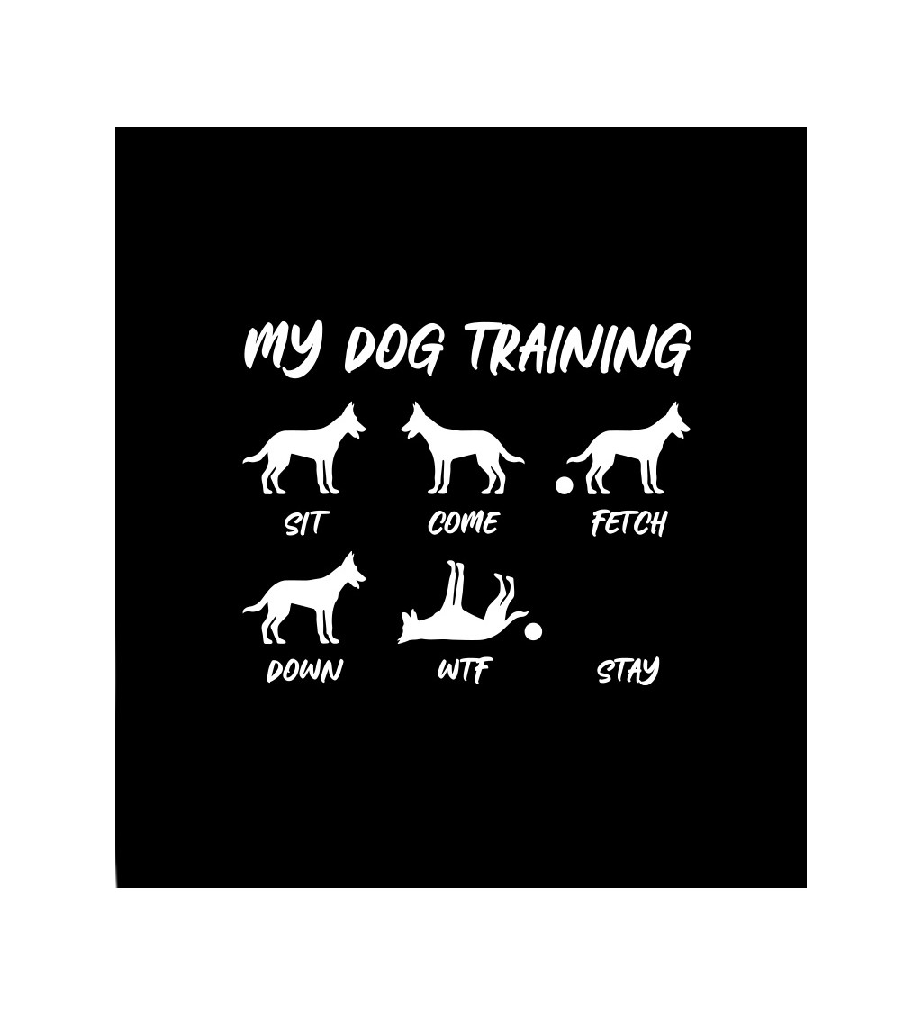 Dámské tričko černé - My dog training