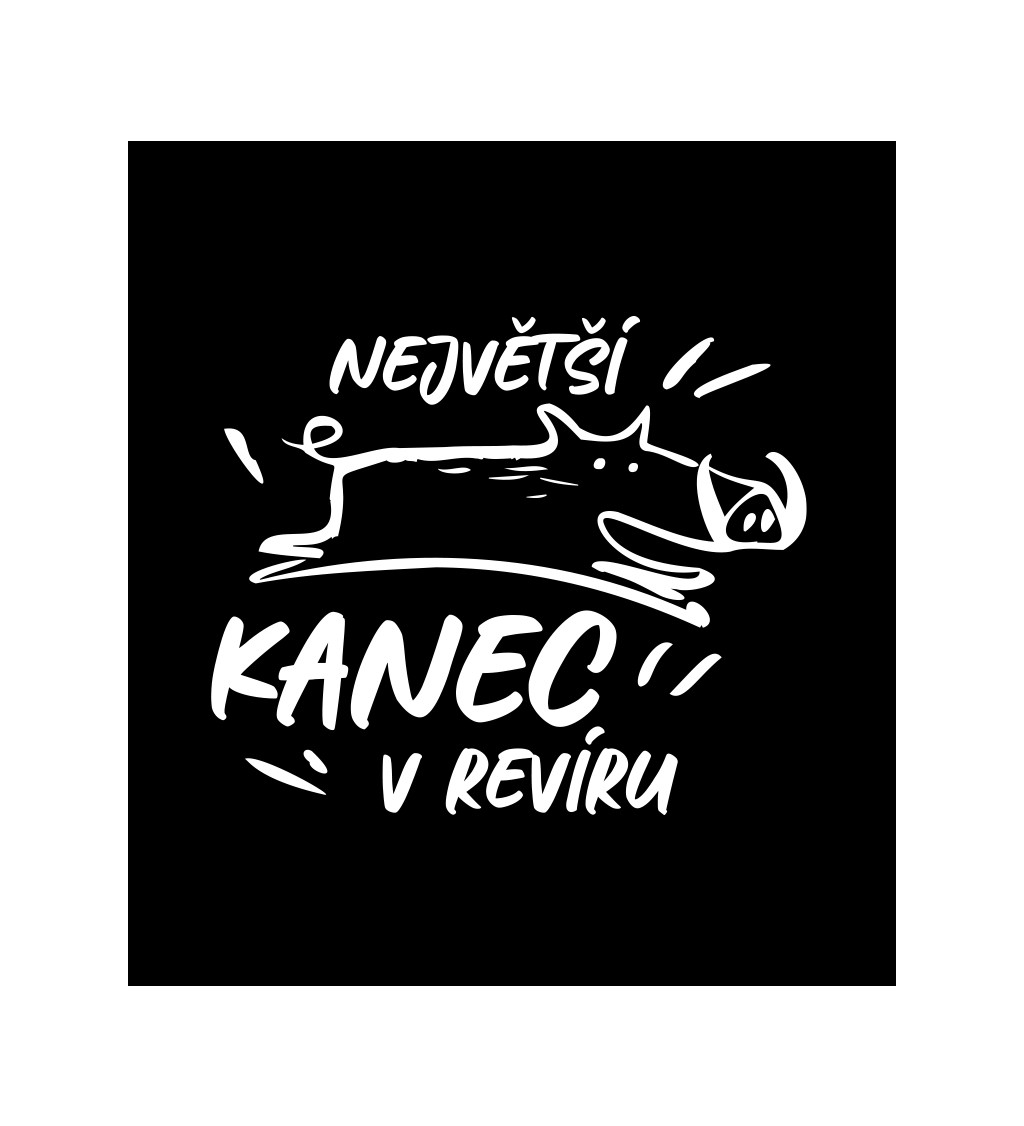 Pánské tričko černé - Největší kanec v revíru