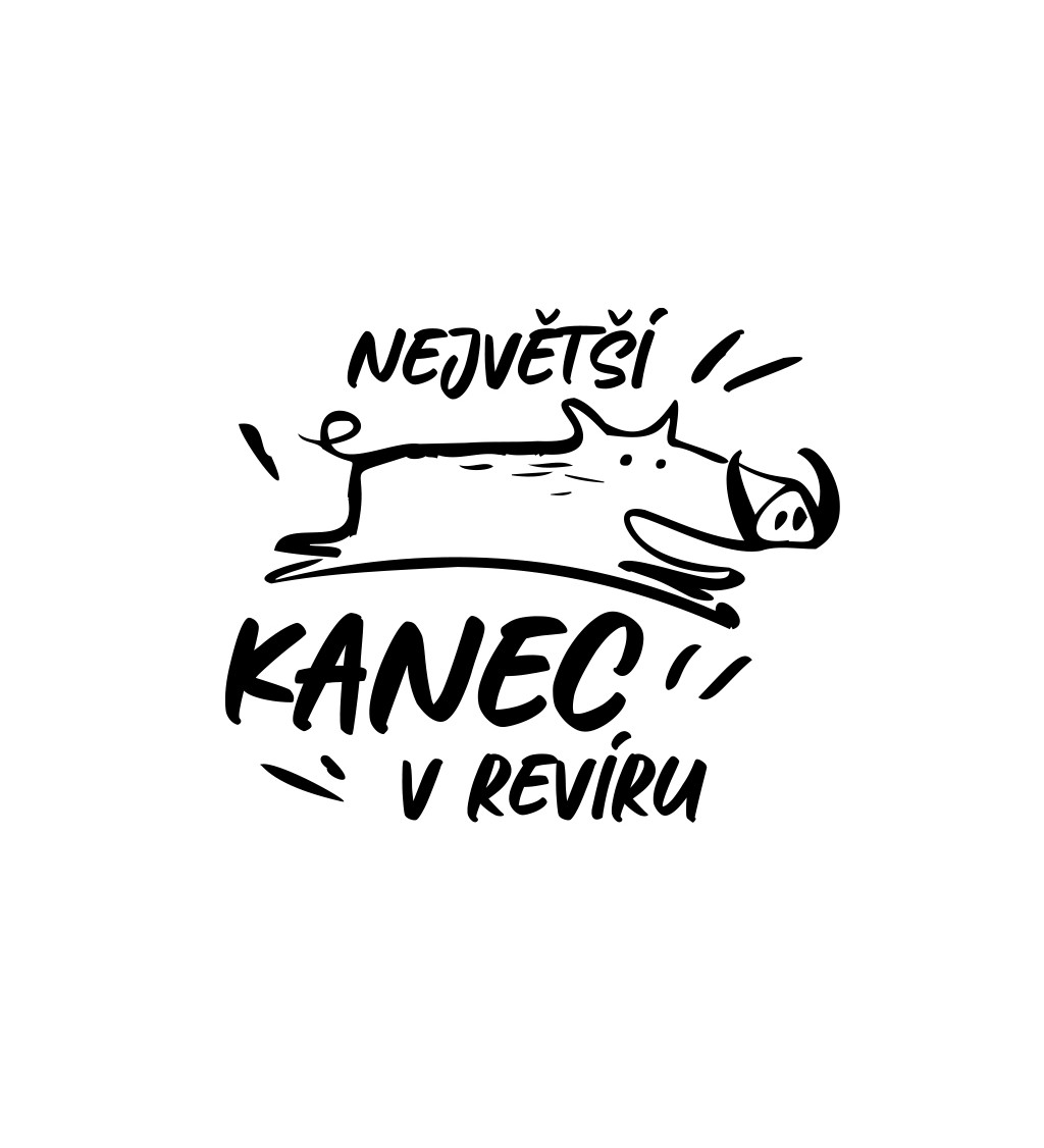 Pánské tričko bílé - Největší kanec v revíru