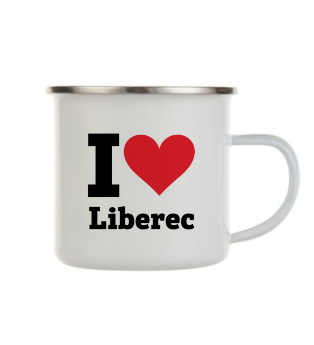 Plecháček bílý - I love Liberec