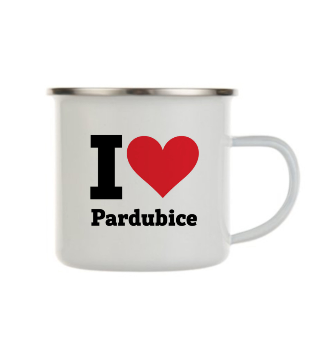 Plecháček bílý - I love Pardubice