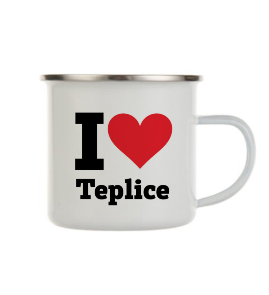 Plecháček bílý - I love Teplice