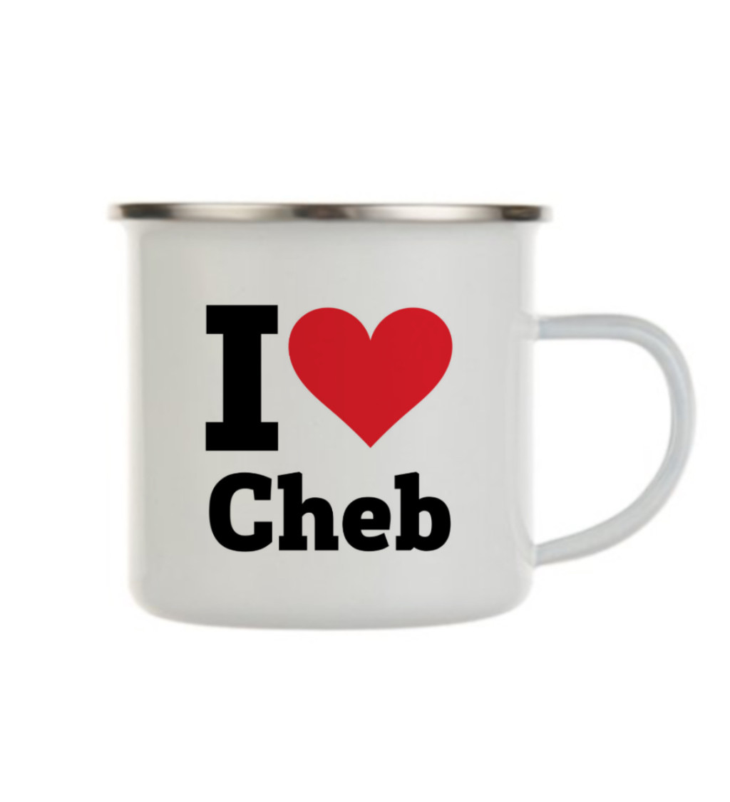 Plecháček bílý - I love Cheb