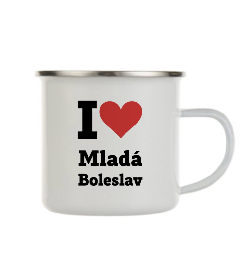 Plecháček bílý - I love Mladá Boleslav