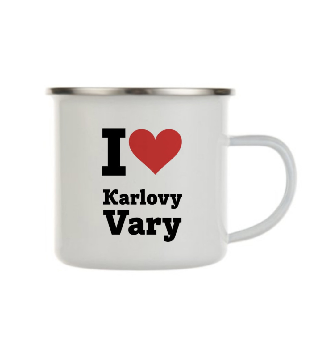 Plecháček bílý - I love Karlovy Vary