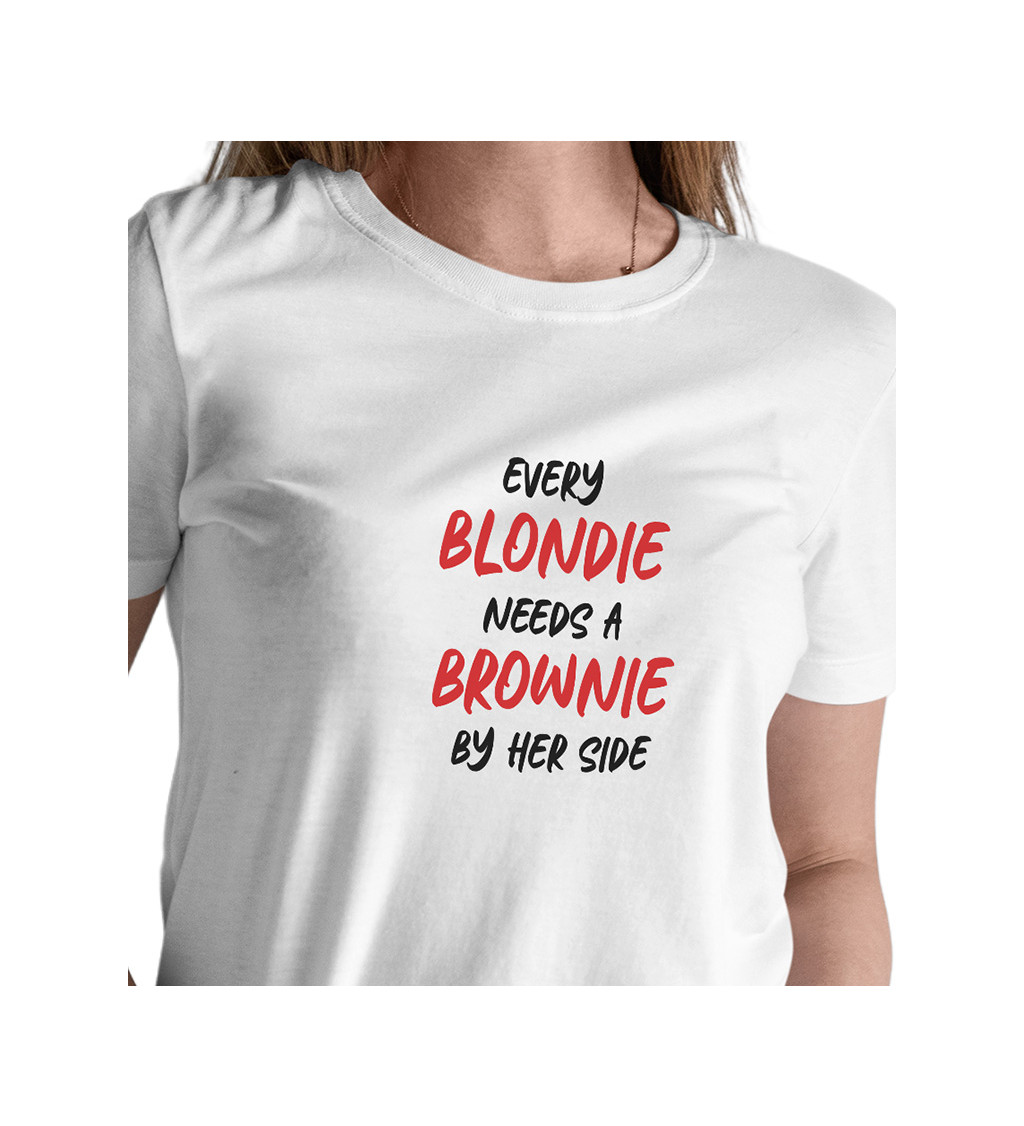 Dámské tričko bílé - Every blondie