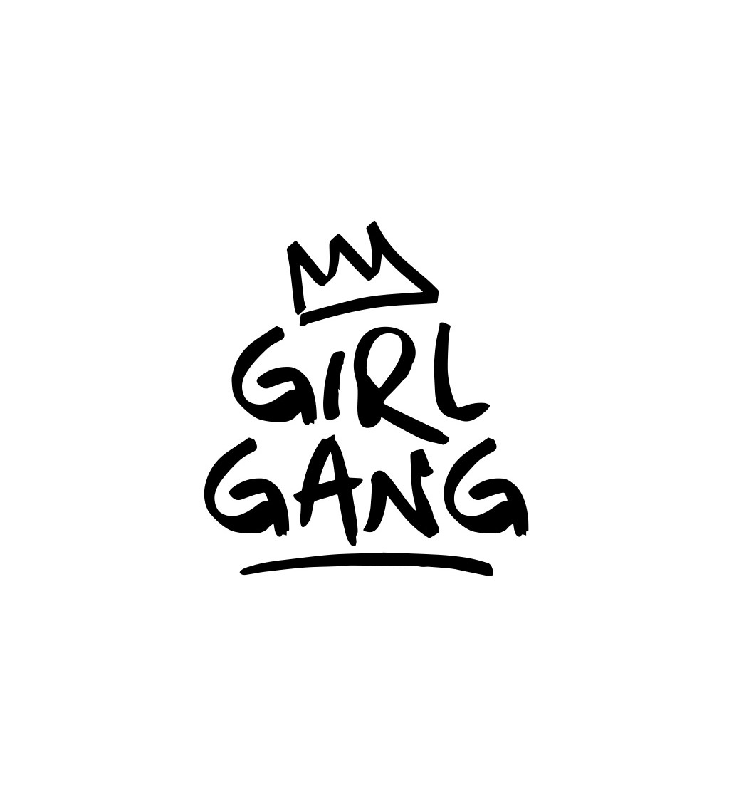 Dámské tričko bílé -  Girl gang