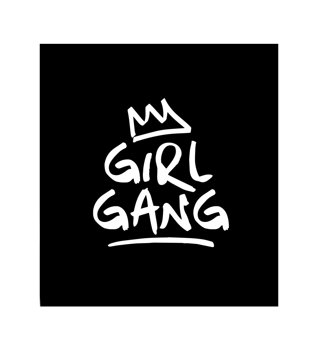 Dámské tričko černé  -Girl gang