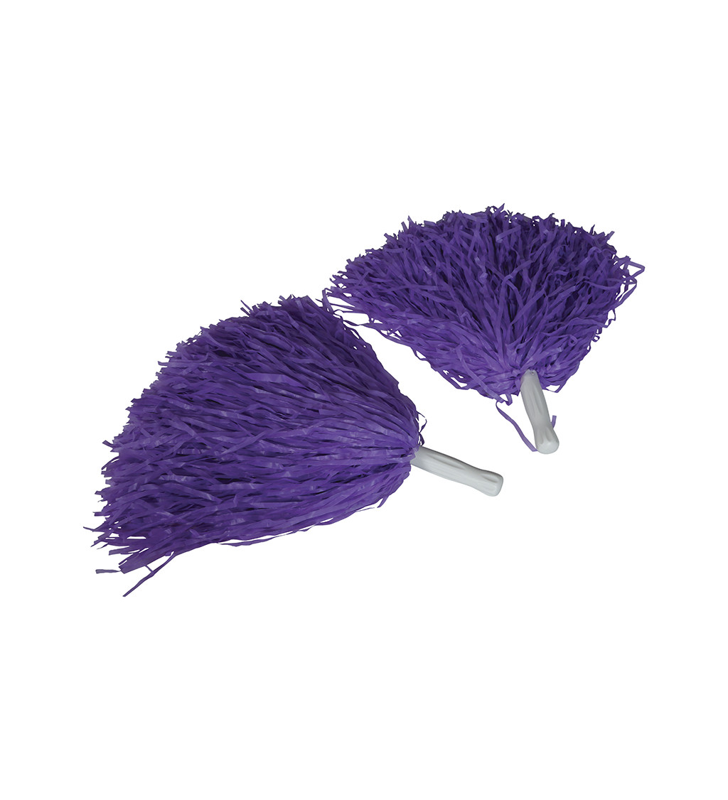 Pom-pomy - fialové