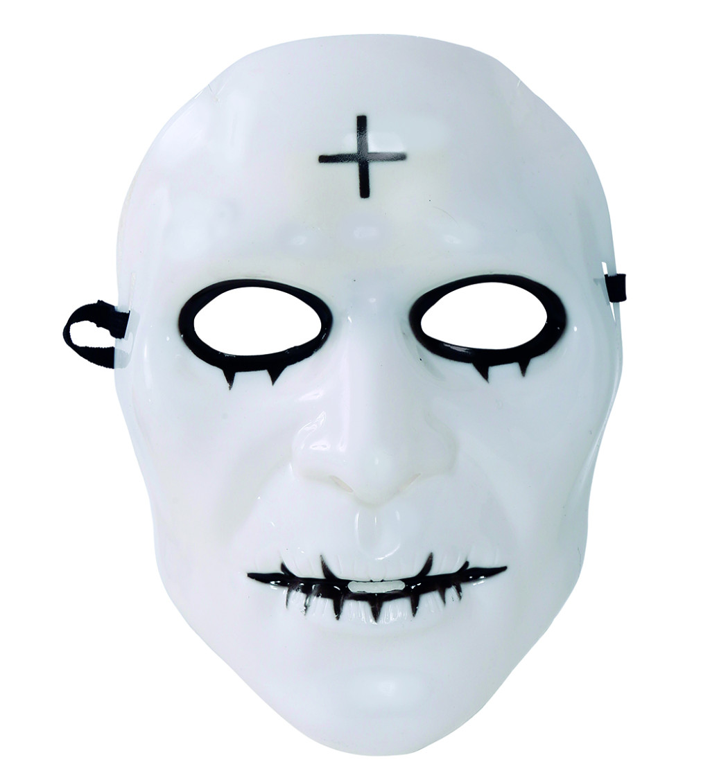 Maska Kříž, bílá