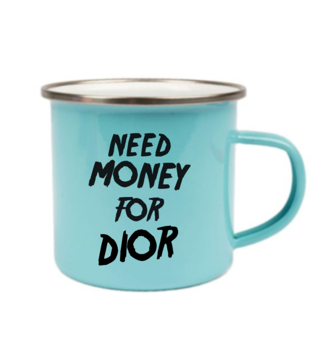 Plecháček modrý - Need money for Dior