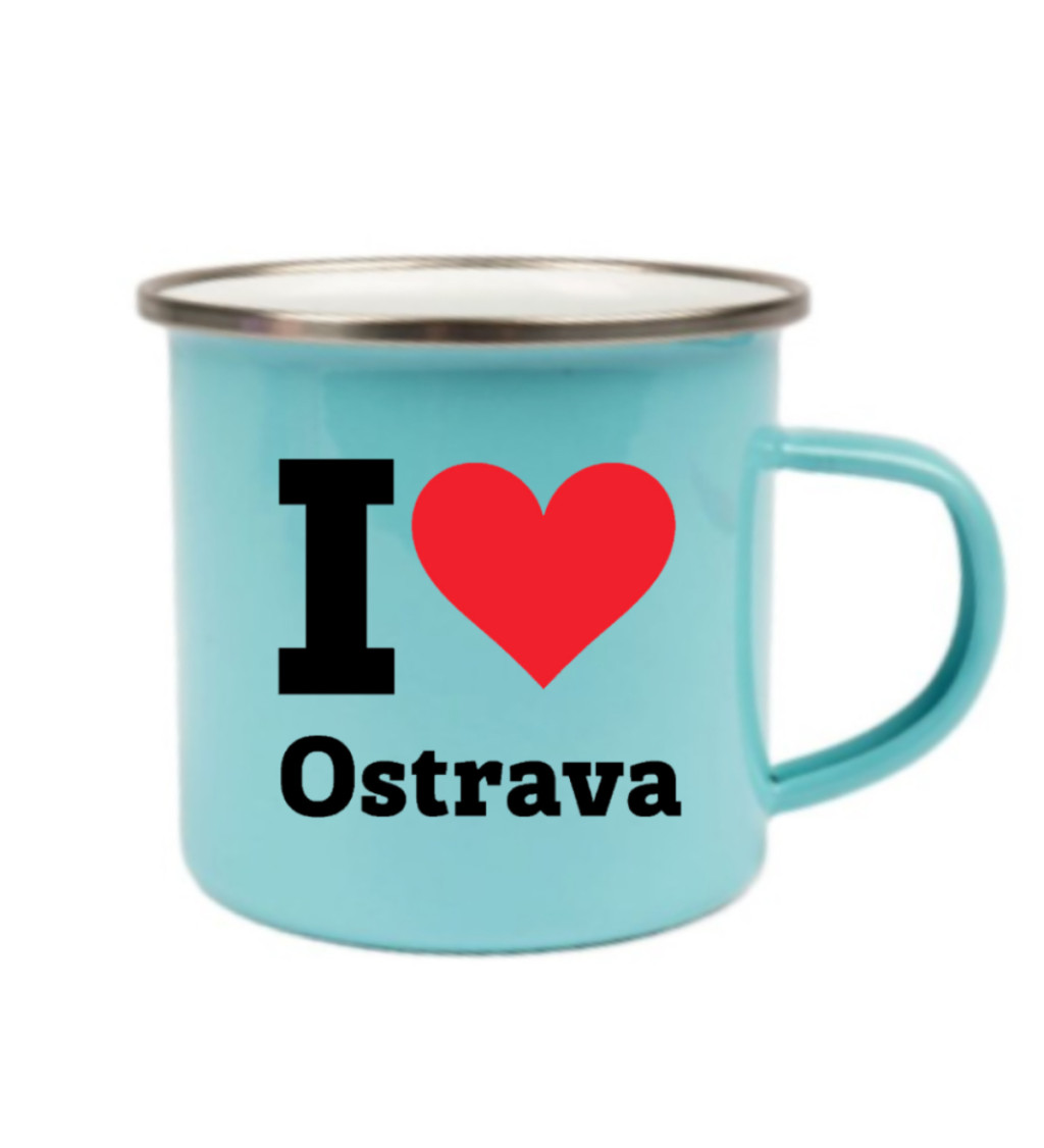 Plecháček modrý - I love Ostrava