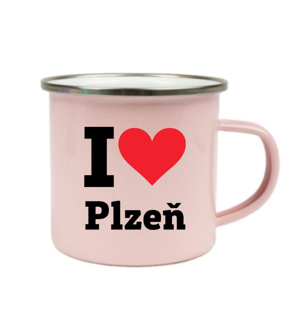 Plecháček růžový - I love Plzeň