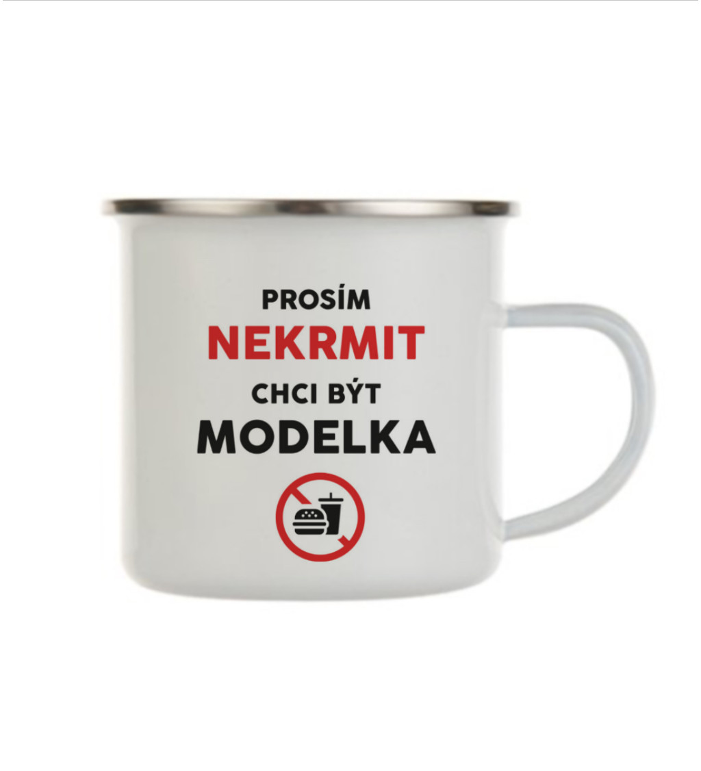 Plecháček bílý- Nekrmit, chci být modelka